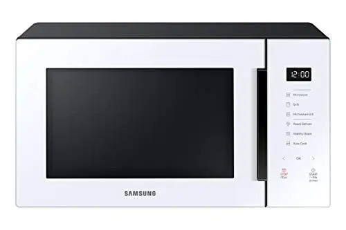 Produktbild: SAMSUNG - MG30T5018UW Mikrowelle mit Grill, 30 l, 900 W, Keramik, Emaille, Desodorierung und Dampfgarer, Weiß