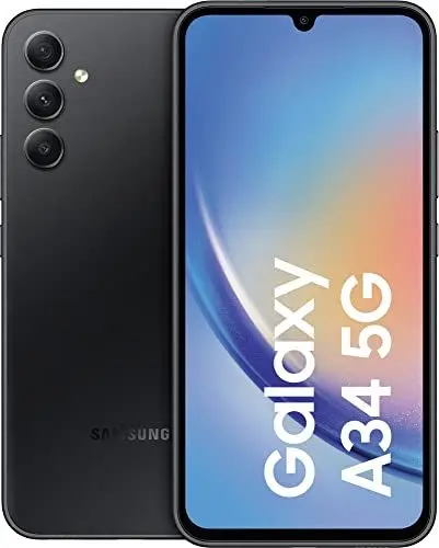 Produktbild: Samsung A346B Galaxy A34, All Carriers, 5G 128 GB (Awesome Graphite) ohne Simlock, ohne Branding