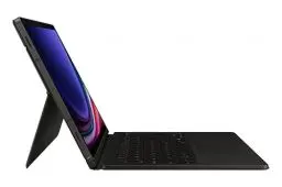 Produktbild: Samsung Book Cover Keyboard EF-DX725 für das Galaxy Tab S9 | Tab S9 FE mit QWERTZ-Tastatur und AI-Taste, Zweiteilige Tablet-Hülle, schlankes Design, S Pen Fach, Schwarz