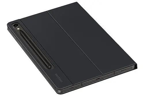 Produktbild: Samsung Book Cover Keyboard Slim EF-DX710 für das Galaxy Tab S9, Tab S9 FE, Einteiliges Tablet Cover, Tablet-Hülle, schlankes, leichtes Design, QWERTZ-Tastatur, POGO-Pin, S Pen Fach, Black