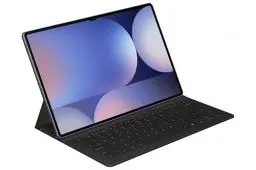 Produktbild: Samsung Book Cover Keyboard Slim EF-DX920 für das Galaxy Tab S10 Ultra | Tab S9 Ultra mit QWERTZ-Tastatur und AI-Taste, Einteilige Tablet-Hülle, schlankes Design, S Pen Fach, Schwarz