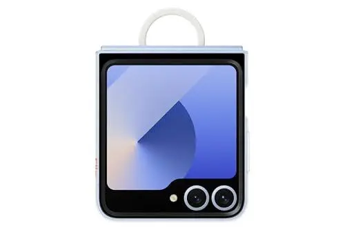 Produktbild: Samsung Clear Case EF-QF741 für das Galaxy Z Flip6 | Smartphone Cover, Handy-Hülle inklusive Ringhalter, Schutz Case, stoßfest, Transparent