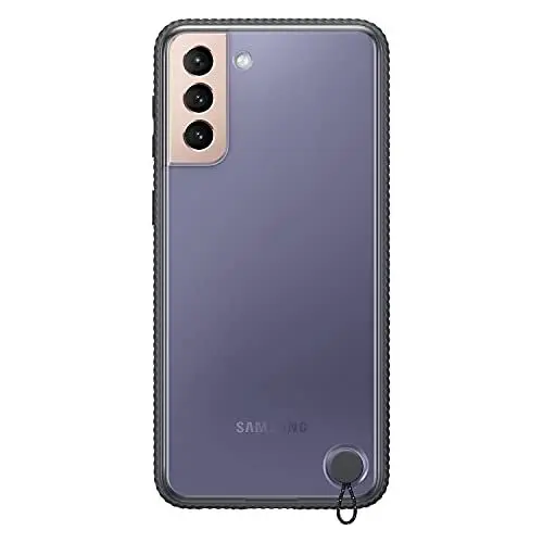 Produktbild: Samsung Clear Protective Cover Smartphone Cover EF-GG996 für Galaxy S21+ 5G Handy-Hülle verstärkter farblicher Rahmen, griffig, Schutz Case, stoßfest, Schwarz