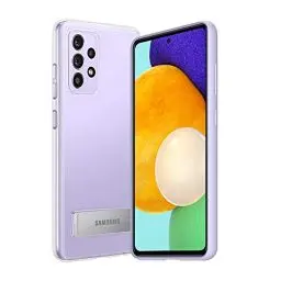 Produktbild: Samsung Clear Standing Cover Smartphone Cover EF-JA525 für Galaxy A55 | A52 5G Handy-Hülle, ausklappbarer Standfuß, Schutz Case, stoßfest, Transparent
