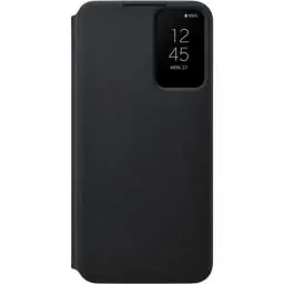 Produktbild: Samsung Clear View Smartphone Cover EF-ZS906 für Galaxy S22+, Flip Cover, Handy-Hülle, extra-dünn, stoßfest, Schutz Case, Schwarz
