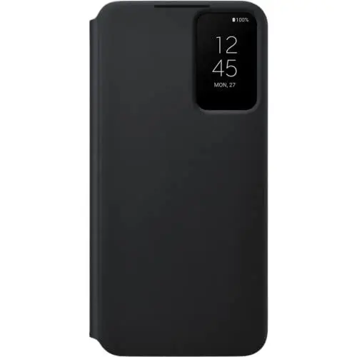Produktbild: Samsung Clear View Smartphone Cover EF-ZS906 für Galaxy S22+, Flip Cover, Handy-Hülle, extra-dünn, stoßfest, Schutz Case, Schwarz