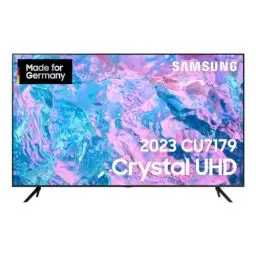 Produktbild: Samsung Crystal UHD CU7179 75 Zoll Fernseher (GU75CU7179UXZG, Deutsches Modell), PurColor, Crystal Prozessor 4K, Motion Xcelerator, Smart TV (2023), Schwarz