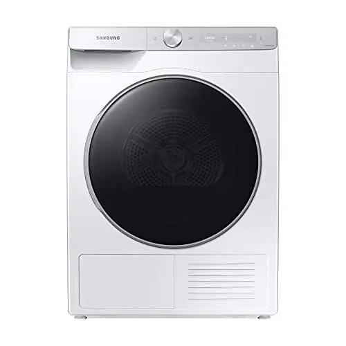 Produktbild: Samsung DV91T8240SH/S2 Wärmepumpentrockner, 9 kg, Simple Control mit WiFi und Auto Cycle Link, Super Speed Programm, Super Leise Trocknen Programm, Weiß