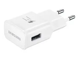 Produktbild: Samsung EP-TA20EWEU Schnellladegerät mit Micro-USB 2.0-Kabel zum Aufladen und Synchronisieren