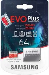 Produktbild: Amazfit Samsung Evo Plus 2020 64GB Flash-Speicher MicroSDXC Class 10 UHS-I