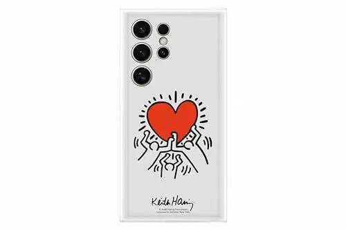 Produktbild: Samsung FlipSuit Case EF-MS928 für das Galaxy S24 Ultra, Smartphone-Cover, Handy-Hülle, Schutz Case, Einlegekarte Keith Haring, White