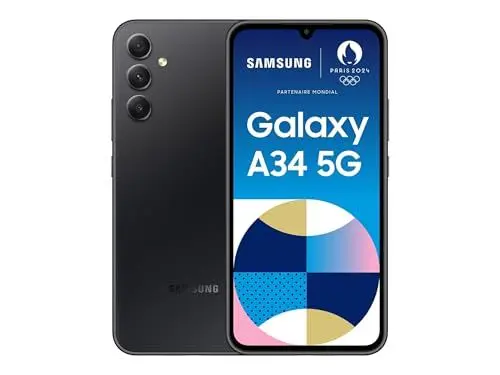 Produktbild: Samsung Galaxy A34 5G, Android Smartphone, 6,6 Zoll Dynamic AMOLED Display, 5.000 mAh Akku, 256 GB/8 GB RAM Handy in Awesome Graphite