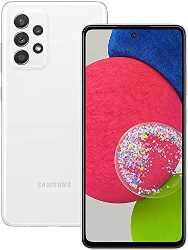 Produktbild: Samsung Galaxy A52s 5G Smartphone 6.5 Zoll Infinity-O FHD+ Display 128 GB Speicher 4.500 mAh Akku und Super-Schnellladefunktion White 30 Monate Herstellergarantie (Exklusiv bei Amazon)