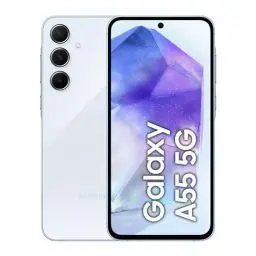 Produktbild: Samsung Galaxy A55 5G Smartphone, Android-Handy ohne Vertrag, 128 GB - 8 GB RAM, 2 Tage Akkulaufzeit, 50-MP-Kamera, Awesome Iceblue, 2,5 Jahre Herstellergarantie