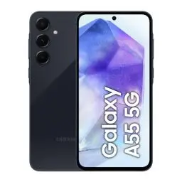 Produktbild: Samsung Galaxy A55 5G Smartphone, Android-Handy ohne Vertrag, 128 GB - 8 GB RAM, 2 Tage Akkulaufzeit, 50-MP-Kamera, Awesome Navy, 2,5 Jahre Herstellergarantie