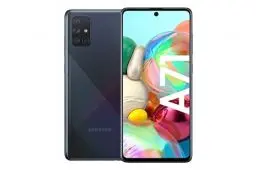Produktbild: Samsung Galaxy A71 (16.95 cm (6.7 Zoll) 128 GB interner Speicher, 6 GB RAM, Dual SIM, Android, Prism Crush Schwarz) Deutsche Version