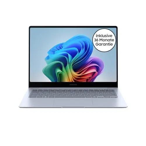 Produktbild: Samsung Galaxy Book4 Edge Galaxy AI-Laptop, 14-Zoll-Display, 16GB RAM, Snapdragon X Elite Prozessor, Notebook 512GB Speicher, Copilot+ PC, Sapphire Blue, 3 Jahre Herstellergarantie