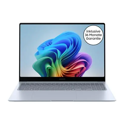 Produktbild: Samsung Galaxy Book4 Edge Galaxy AI-Laptop, 16-Zoll-Display, 16GB RAM, Snapdragon X Elite Pro Prozessor, Notebook 1TB Speicher, Copilot+ PC, Sapphire Blue, 3 Jahre Herstellergarantie
