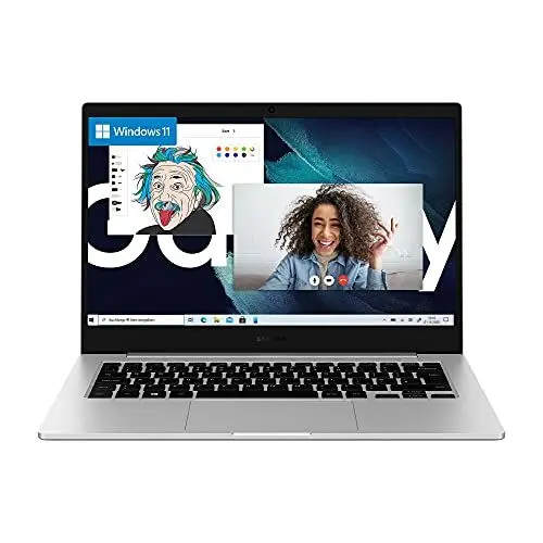 Produktbild: Samsung Galaxy Book Go LTE 35,49 cm (13,97 Zoll) Notebook (Snapdragon 7c Gen, 4 GB RAM, 128 GB SSD, Windows 11) Mystic Silver