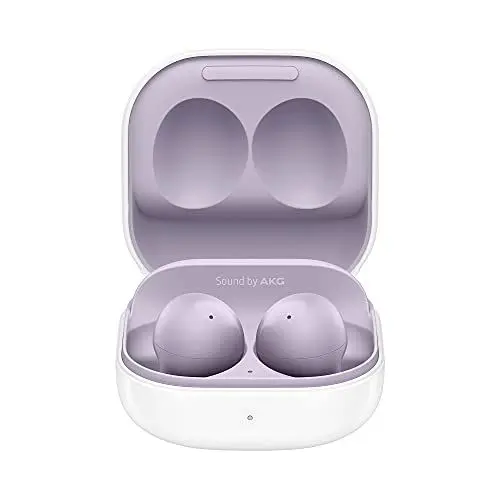 Produktbild: Samsung Galaxy Buds2, Kabellose Kopfhörer, Wireless Earbuds, Geräuschunterdrückung (ANC), ausdauernder Akku, 3 Mikrofone, inkl. Araree Nukin Clear Cover, Lavender (Deutsche Version)(Exkl. bei Amazon)