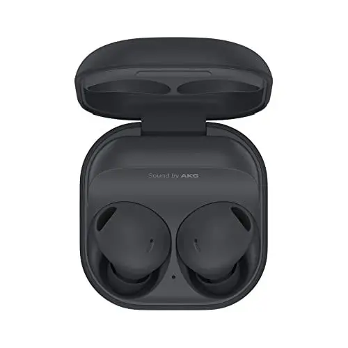 Produktbild: Samsung Galaxy Buds2 Pro kabellose Bluetooth-Kopfhörer, True Wireless, Geräuschunterdrückung, Lade-Etui, Klangqualität, Wasserabweisend, Graphite inkl. Nukin Clear Case(Exklusiv bei Amazon)