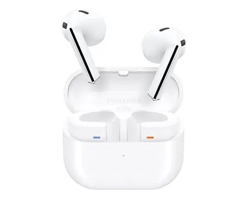 Produktbild: Samsung Galaxy Buds3 Kabellose Bluetooth-Kopfhörer, Active Noise Cancelling (ANC), Adaptive Geräuschunterdrückung, In-Ear-Kopfhörer mit 360 Audio, White, Inkl. Anymode Clear Case