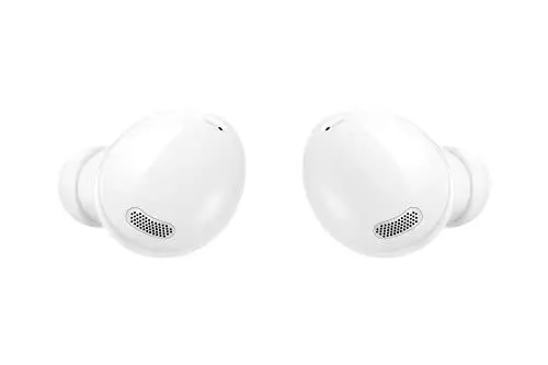 Produktbild: Samsung Galaxy Buds Pro, Kabellose Kopfhörer, Wireless Earbuds, ausdauernder Akku, 3 Mikrofone, Sound by AKG, 2-Wege-Lautsprecher inkl. Araree Clear Cover, Phantom White (Deutsche Version)