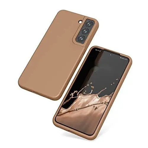 Produktbild: Samsung Galaxy S22 Plus Hülle, weiche, Flexible Silikon-Gel-Gummi-Stoßschutz hülle mit Anti-Fall-Objektiv-Kameraschutz, schlanke, stoßfeste Samsung Galaxy S22 Plus Hülle, Cappuccino