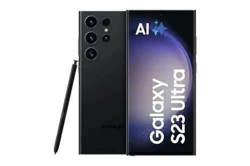 Produktbild: Samsung Galaxy S23 Ultra AI-Android-Smartphone, 256GB, 5.000mAh Akku, Smartphone ohne Vertrag Phantom Black inkl. 36 Monate Herstellergarantie (Exklusiv bei Amazon)