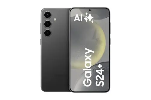 Produktbild: Samsung Galaxy S24+ AI Smartphone, Android-Handy ohne Vertrag, 12 GB RAM, 256 GB Speicher, 50-MP-Kamera, Lange Akkulaufzeit, Onyx Black, 3 Jahre Herstellergarantie