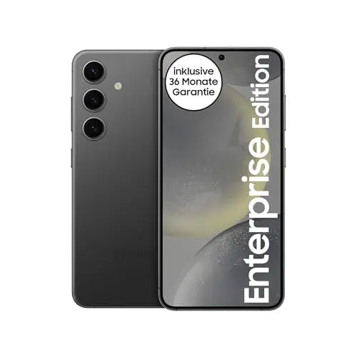 Produktbild: Samsung Galaxy S24 Enterprise Edition AI Smartphone, Android-Handy ohne Vertrag, 8 GB RAM, 128 GB Speicher, 50-MP-Kamera, Samsung Knox, Onyx Black
