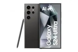 Produktbild: Samsung Galaxy S24 Ultra AI Smartphone, Android-Handy ohne Vertrag, 12GB RAM/512GB Speicher, 200-MP-Kamera, S Pen, Lange Akkulaufzeit, Titanium Black, 3 Jahre Herstellergarantie
