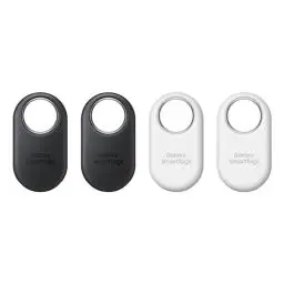 Produktbild: Samsung Galaxy SmartTag2 Bluetooth-Tracker, Kompassansicht, Suche in der Nähe, mit bis zu 500 Tage Laufzeit, wassergeschützt, Schwarz/Weiß (4 Stück)
