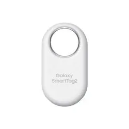 Produktbild: Samsung Galaxy SmartTag2 Bluetooth-Tracker, Kompassansicht, Suche in der Nähe, mit bis zu 500 Tage Laufzeit, wassergeschützt, Weiß (1 Stück)