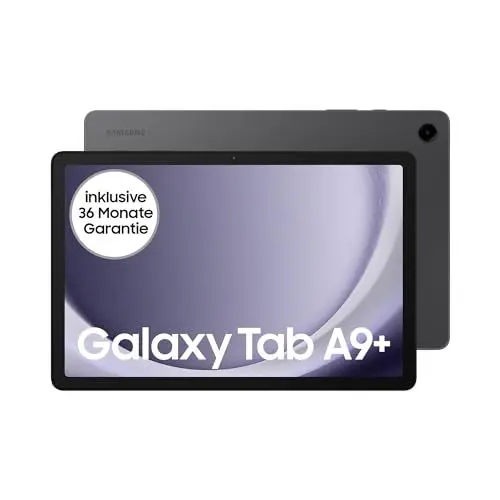 Produktbild: Samsung Galaxy Tab A9+ Wi-Fi Android-Tablet, 64 GB Speicherplatz, Großes Display, 3D-Sound, Simlockfrei ohne Vertrag, Graphite, Inkl. 3 Jahre Herstellergarantie (Exklusiv bei Amazon)