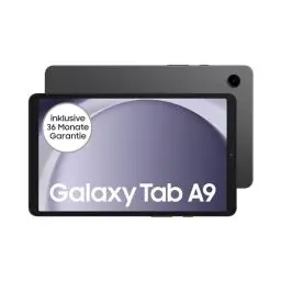 Produktbild: Samsung Galaxy Tab A9 Wi-Fi Android-Tablet, 64 GB Speicherplatz, Großes Display, Satter Sound, Simlockfrei ohne Vertrag, Graphite, Inkl. 3 Jahre Herstellergarantie (Exklusiv bei Amazon)