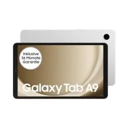 Produktbild: Samsung Galaxy Tab A9 Wi-Fi Android-Tablet, 64 GB Speicherplatz, Großes Display, Satter Sound, Simlockfrei ohne Vertrag, Silver, Inkl. 3 Jahre Herstellergarantie (Exklusiv bei Amazon)