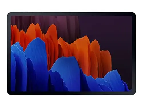 Produktbild: Samsung Galaxy Tab S7+, Android Tablet mit Stift, 5G, 3 Kameras, großer 10.090 mAh Akku, 12,4 Zoll Super AMOLED Display, 128 GB/6 GB RAM, Tablet in Schwarz