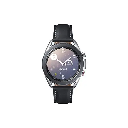 Produktbild: Samsung Galaxy Watch3, runde Bluetooth Smartwatch für Android, drehbare Lünette, LTE, Fitnessuhr, Fitness-Tracker, großes Display, 41 mm, Silber, inkl. 36 Monate Herstellergarantie (Exkl. bei Amazon)