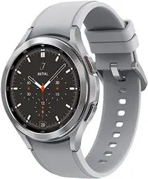 Produktbild: Samsung Galaxy Watch4 Classic, Runde Bluetooth Smartwatch, Wear OS, drehbare Lünette, Fitnessuhr, Fitness-Tracker, 46 mm, Silver (Deutche Version)