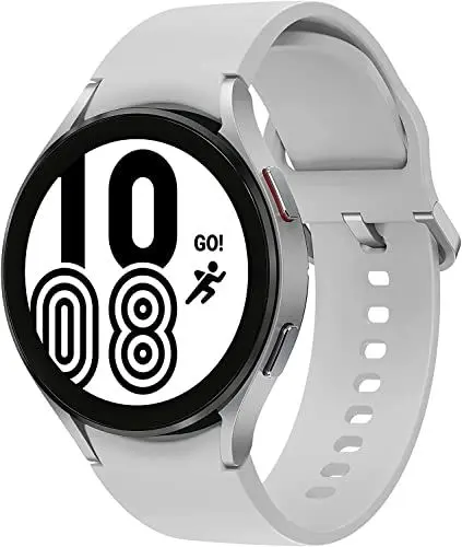 Produktbild: Samsung Galaxy Watch4, Runde LTE Smartwatch, Wear OS, dreh-Bare Lünette, Fit-nessuhr, Fitness-Tracker, 44 mm, Silver (Deutche Version)