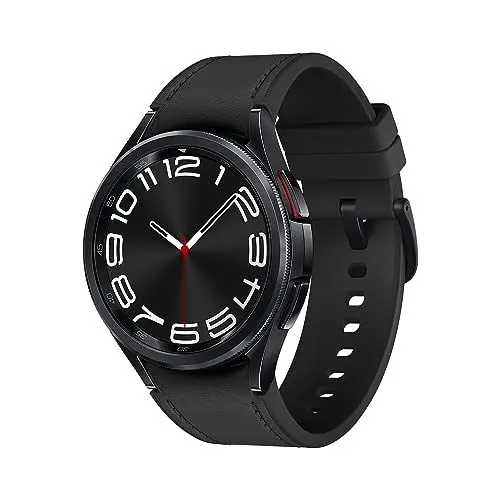 Produktbild: Samsung Galaxy Watch6 Classic Smartwatch, Gesundheitsfunktionen, Fitness Tracker, Schnell ladender Akku, LTE Smartwatch, 43 mm, Schwarz, Inkl. 36 Monate Herstellergarantie (Exklusiv bei Amazon)