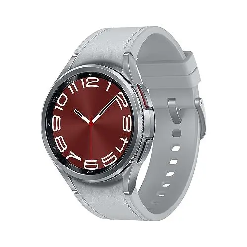 Produktbild: Samsung Galaxy Watch6 Classic Smartwatch, Gesundheitsfunktionen, Fitness Tracker, Schnell ladender Akku, Bluetooth, 43 mm, Silber, Inkl. 36 Monate Herstellergarantie (Exklusiv bei Amazon)