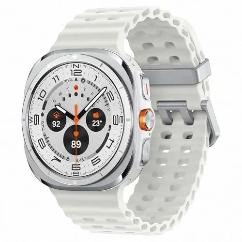 Produktbild: Samsung Galaxy Watch Ultra Smartwatch, Fitness-Uhr, Fitness Tracker und Aktivitätstracker, 47 mm, LTE, Titanium White, Inkl. 36 Monate Herstellergarantie