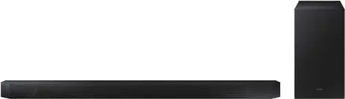 Produktbild: Samsung HW-Q64B 3.1.-Kanal Q-Soundbar (Deutsches Modell), Dolby Atmos 3.1 und DTS Virtual:X, Q-Symphony, Adaptive Sound Lite (2022), Schwarz