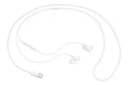 Produktbild: Samsung Type-C Earphones EO-IC100, Sound by AKG, Zwei-Wege Lautsprecher, Gewebekabel, USB Type-C Anschluss, angenehme Passform, white