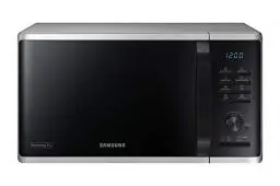 Produktbild: Samsung MG23K3515AS/EG Mikrowelle mit Grill / 800 W / 23 L Garraum / 48,9 cm Breite / Quick Defrost / 27 Automatikprogramme / silber