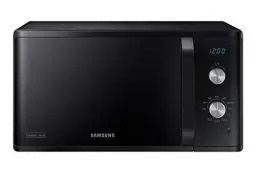 Produktbild: Samsung MG23K3614AK/EG Mikrowelle mit Grill / 23 Liter Garraum / 800 W/Großes Grillelement für gleichmäßige Bräunung/Kratzfester Keramik-Emaille-Innenraum