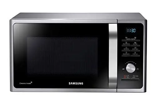Produktbild: Samsung MS2BF303TAS/EG Mikrowelle, 1000 W, 28 ℓ Garraum (Extra groß), 51,2 cm Breite, Power Defrost, 26 Automatikprogramme, Silber