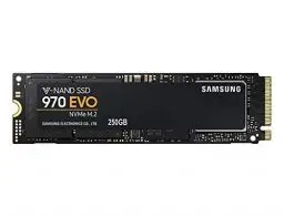 Produktbild: Samsung MZ-V7E250BW 970 EVO 250 GB NVMe M.2 Interne SSD Schwarz